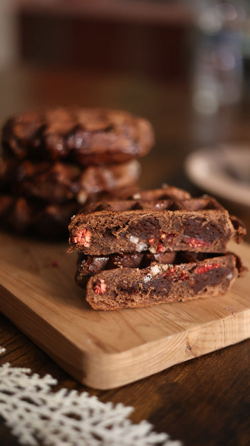 Chocolate & Raspberry Waffles Chocolate & Raspberry Waffles