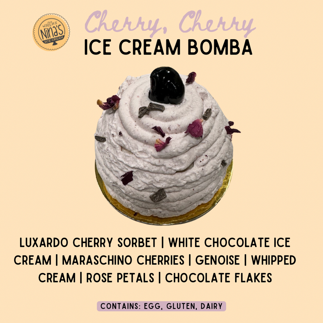 Cherry, Cherry Ice Cream Bombas